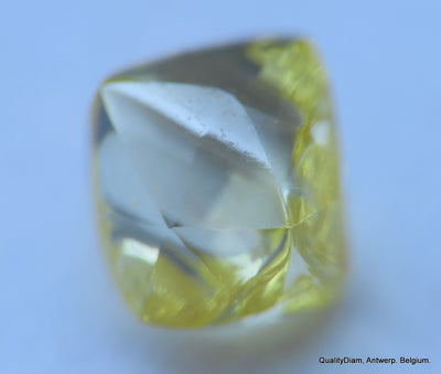 Intense Fancy Yellow flawless - clean natural diamond out from diamond mine