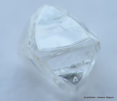 Flawless, top end gemstone full white natural diamond out from a diamond mine