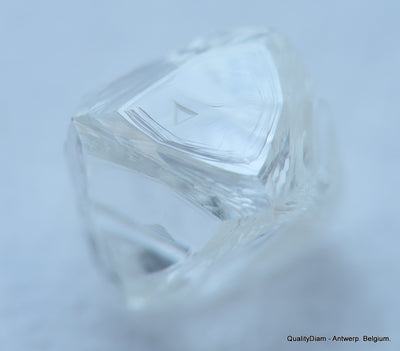 Flawless, top end gemstone full white natural diamond out from a diamond mine