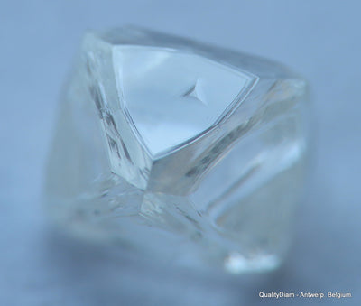 Flawless, top end gemstone full white natural diamond out from a diamond mine