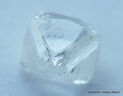 D VVS1 beautiful diamond out from a diamond mine. High quality natural diamond