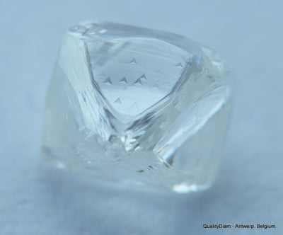 D VVS1 beautiful diamond out from a diamond mine. High quality natural diamond