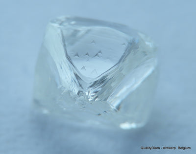 D VVS1 beautiful diamond out from a diamond mine. High quality natural diamond