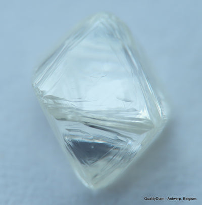 G Flawless Clean White 0.87 Carat Rough Diamond Natural, Genuine Diamond Uncut