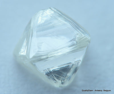 G Flawless Clean White 0.87 Carat Rough Diamond Natural, Genuine Diamond Uncut