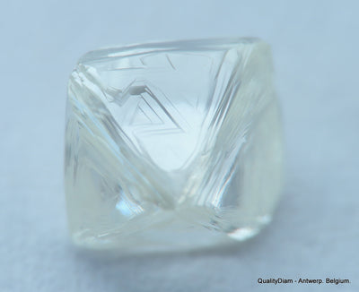 G Flawless Clean White 0.87 Carat Rough Diamond Natural, Genuine Diamond Uncut