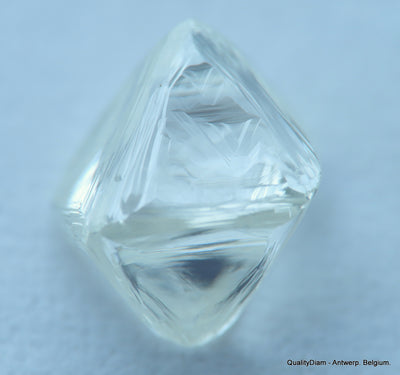 G Flawless Clean White 0.87 Carat Rough Diamond Natural, Genuine Diamond Uncut