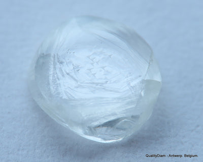 E VVS1, full white diamond out from a diamond mine. Natural diamond - a gemstone