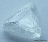 E VS2 Beautiful triangle shape natural diamond uncut gem out from diamond mine